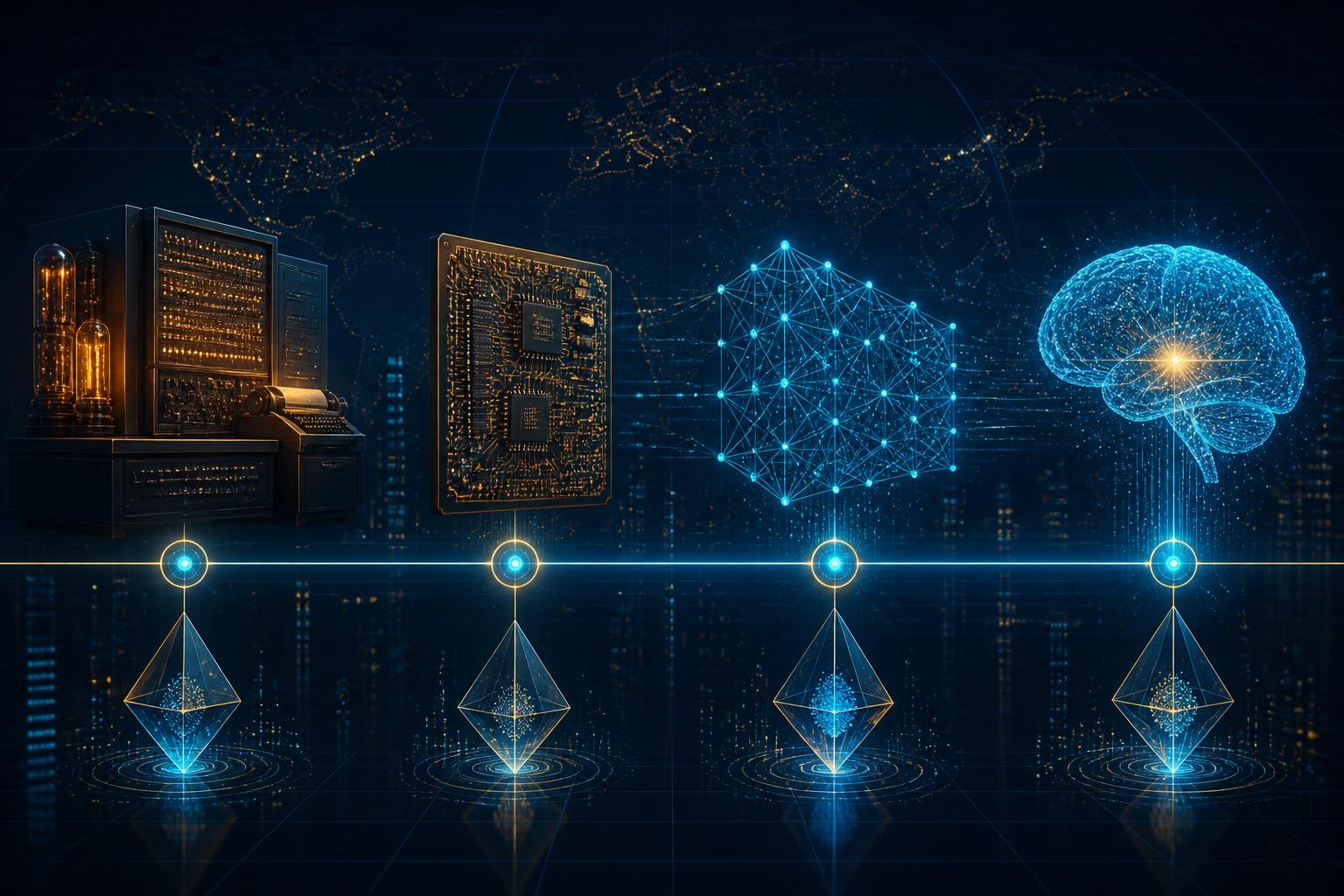 The Evolution of AI: From 1956 to 2026, How It Changed Our Lives | Market Me Global blog cover